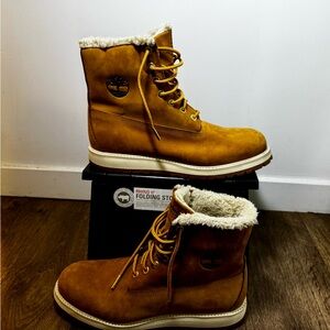 Timberland Men's Brown Fur-Lined Boots